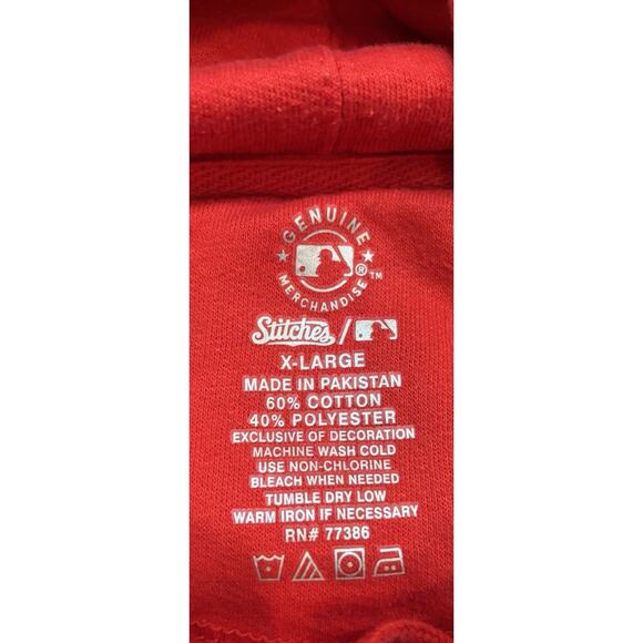 St. Louis Cardinals Hoodie Size XL Stitches - Picture 3 of 3
